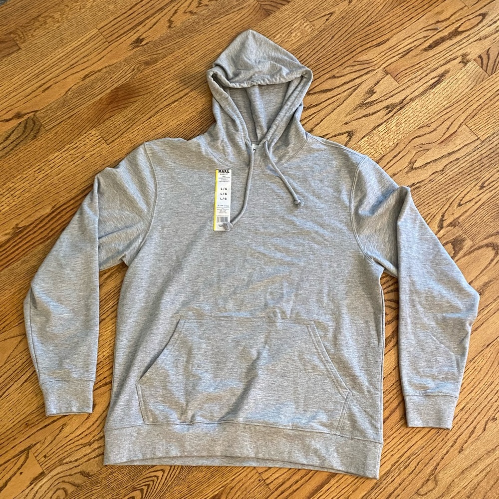 Brand New Make Market Grey Men’s Large Hooded Sweatshirt